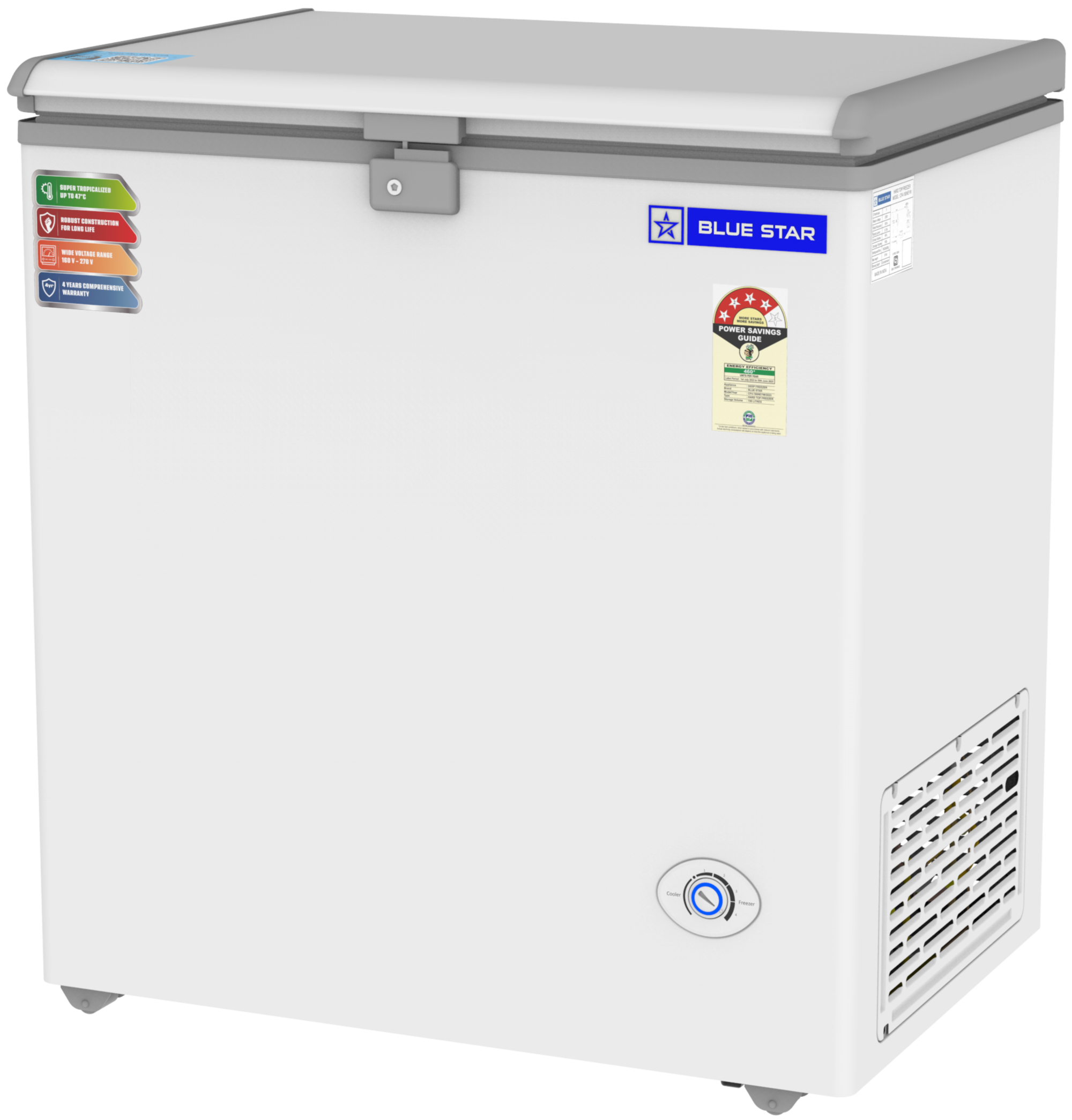 NEYW Series | Hard Top | Deep Freezer |161 Litres | 4 Star
