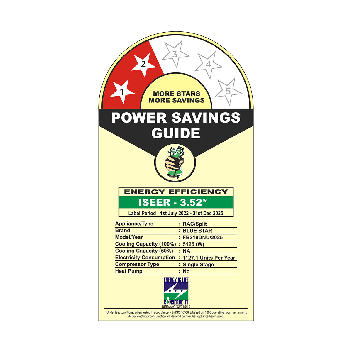 FIXED SPEED AC | D SERIES | 1.5 TON | 2 STAR