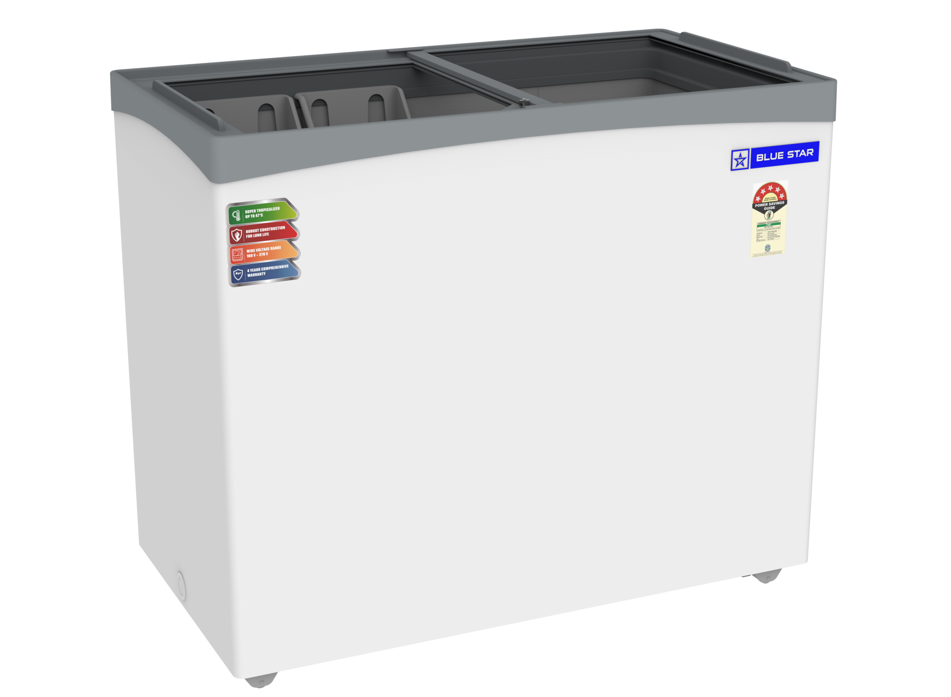 NP Series | Glass Top | Deep Freezer | 215 Litres | 5 Star