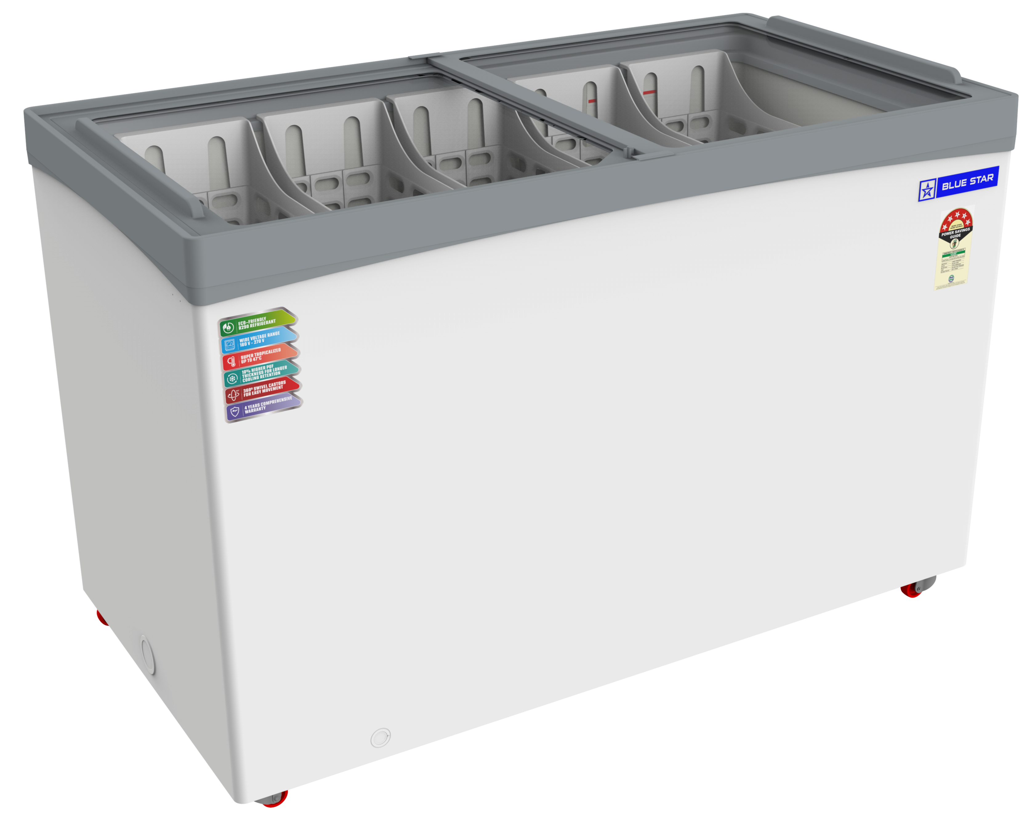 NP Series | Glass Top | Deep Freezer | 365 Litres | 5 Star