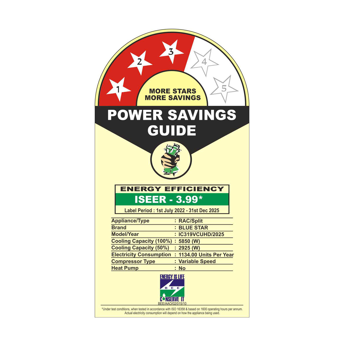 HEAVY DUTY INVERTER AC | V SERIES | 1.7 TON | 3 STAR