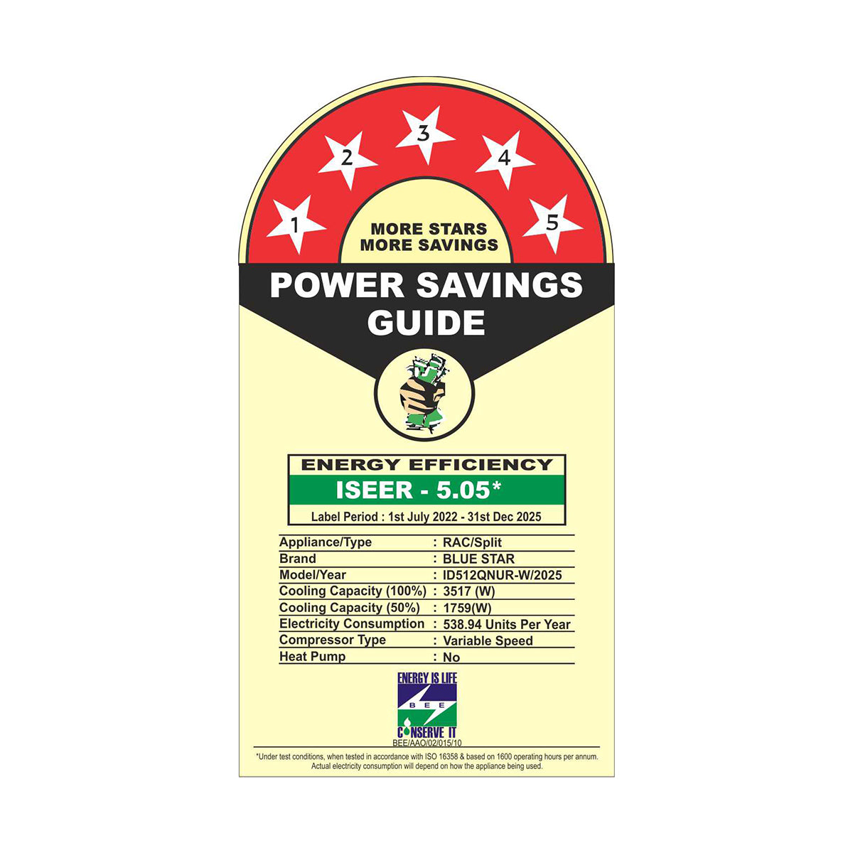 INVERTER SPLIT AC | Q SERIES - WOODEN | 1 TON |  5 STAR