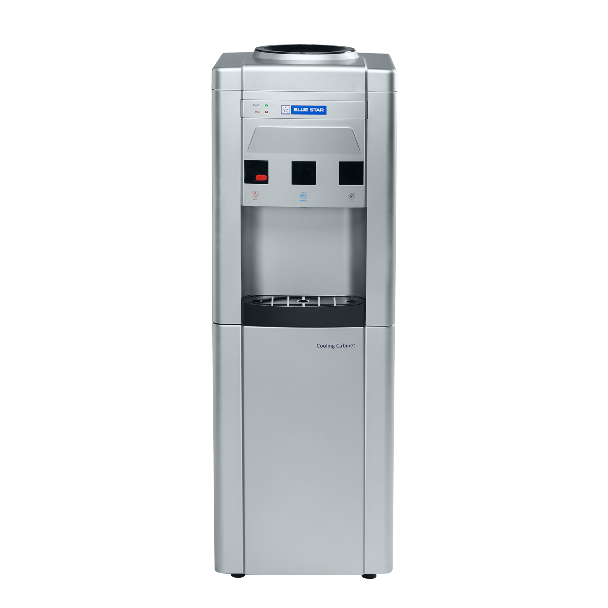 GA Series With Refrigerator-Grey | Floor Standing | Bottled Water Dispenser