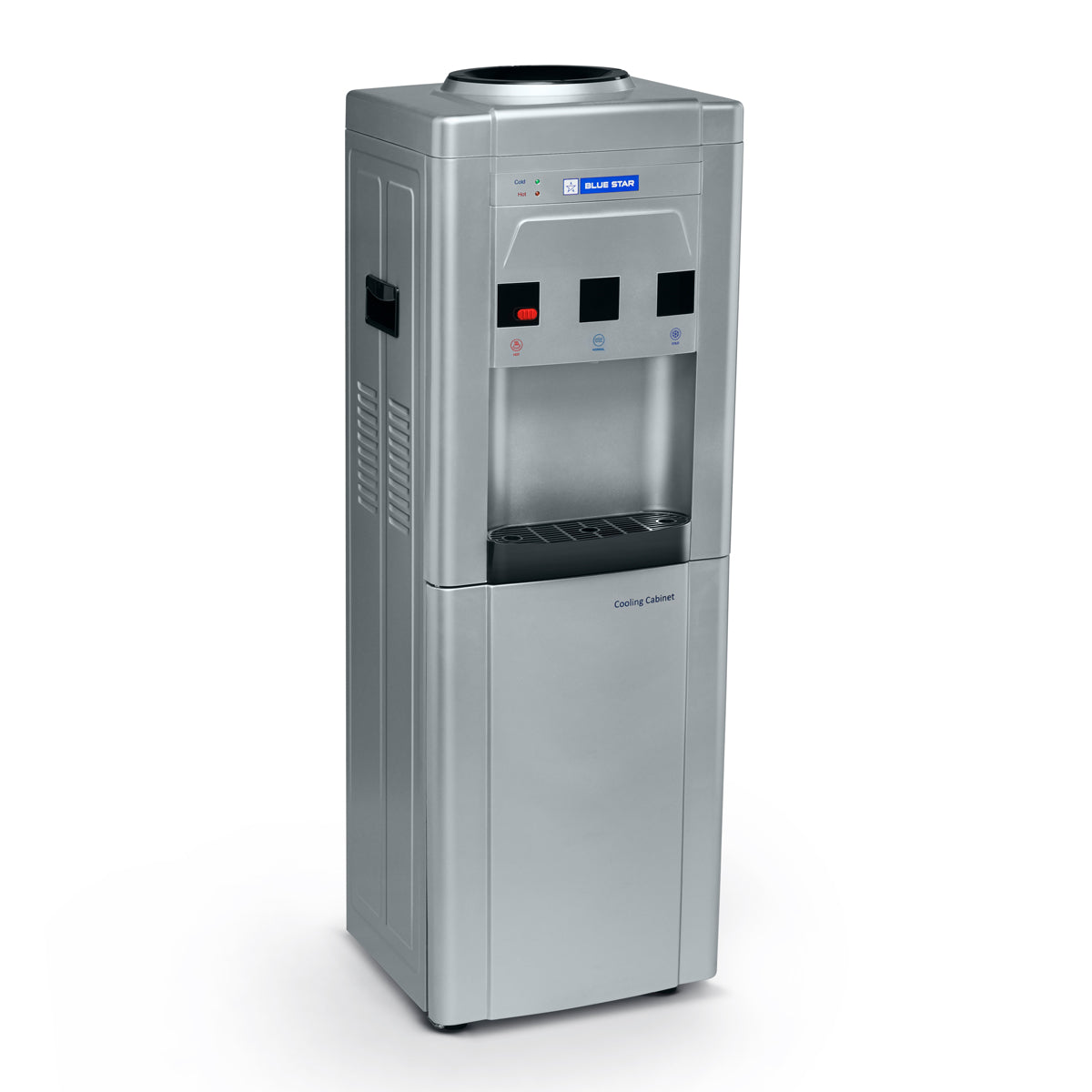 GA Series With Refrigerator-Grey | Floor Standing | Bottled Water Dispenser