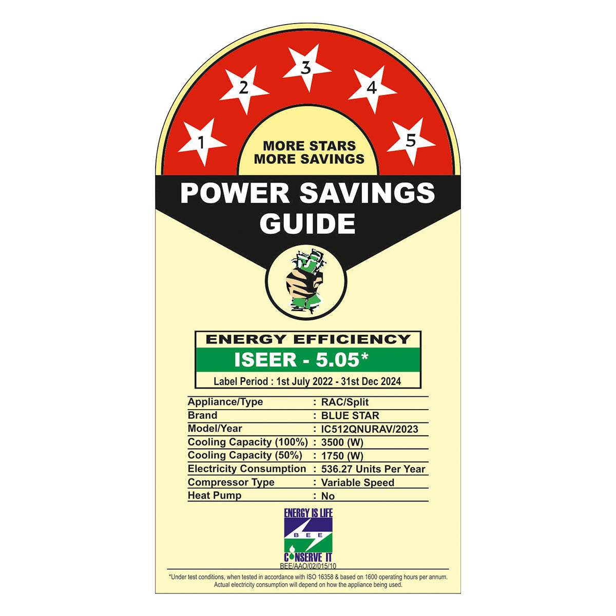 ANTI-VIRUS INVERTER AC | Q SERIES | 1 TON | 5 STAR