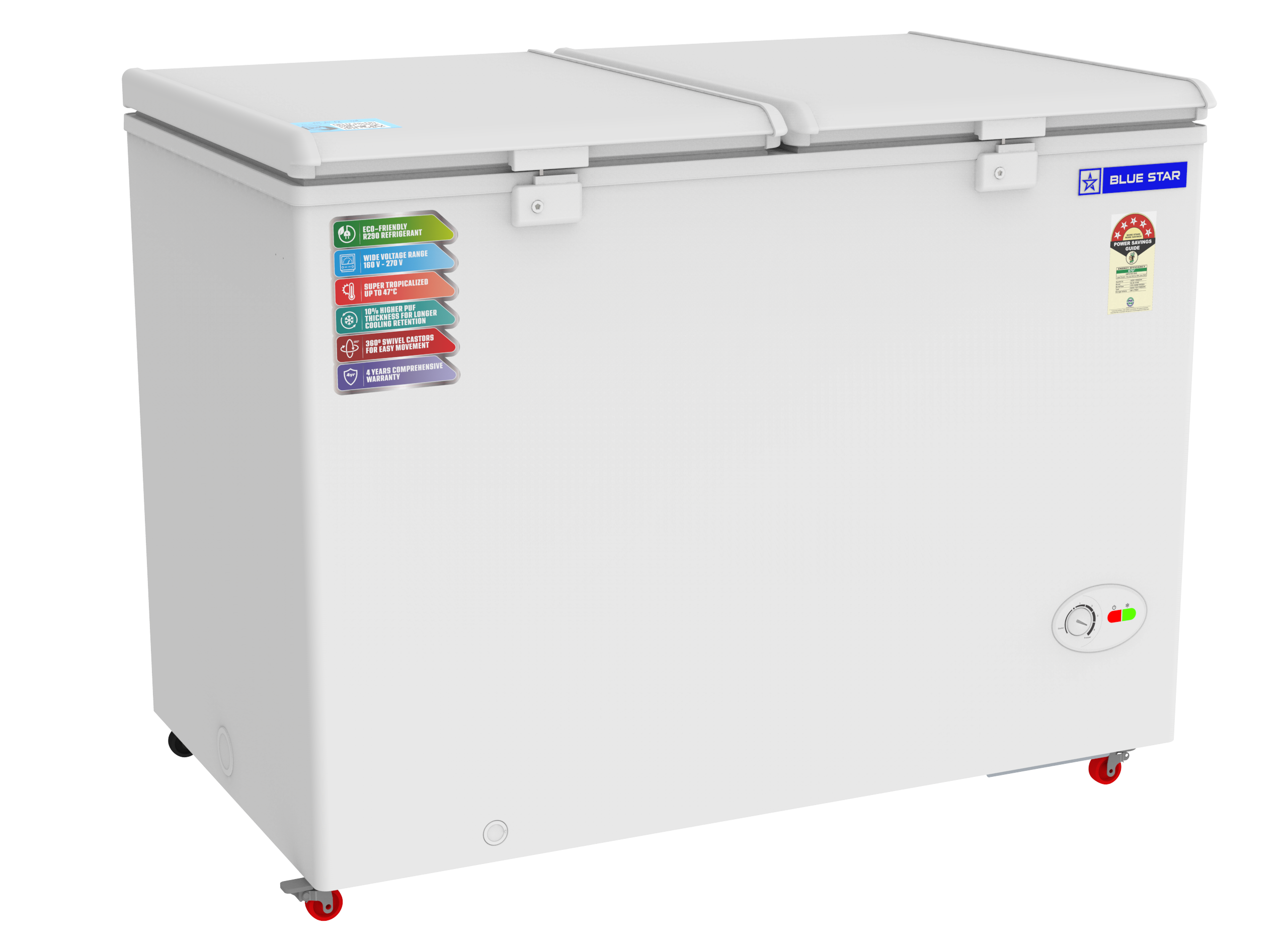 NEYW Series |Hard Top | Deep Freezer | 310 Litres | 5 Star