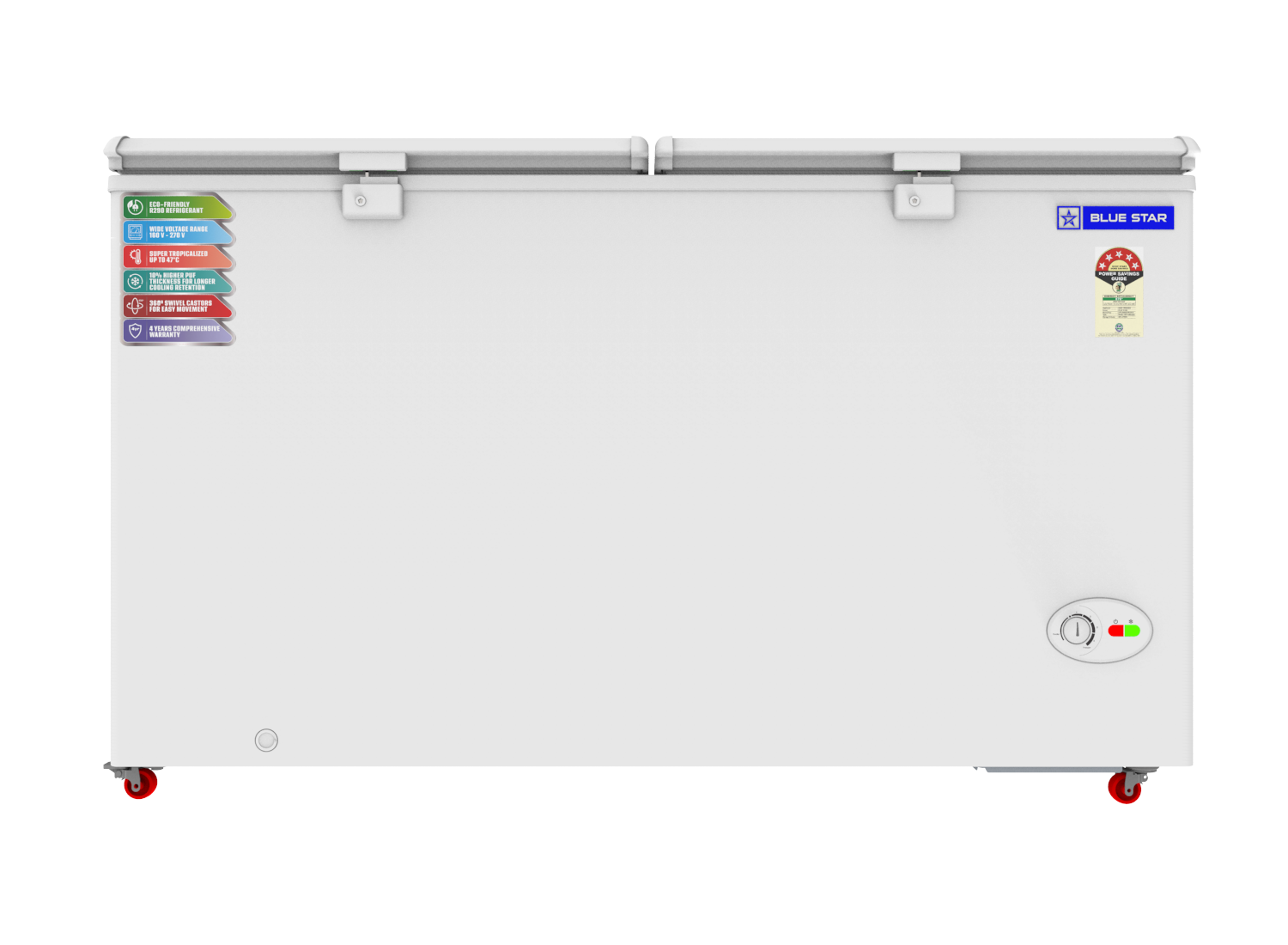 NEYW Series| Hard Top | Deep Freezer |410 Litres | 5 Star