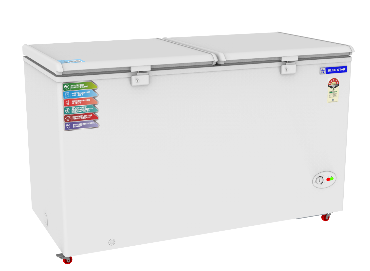 NEYW Series| Hard Top | Deep Freezer |410 Litres | 5 Star