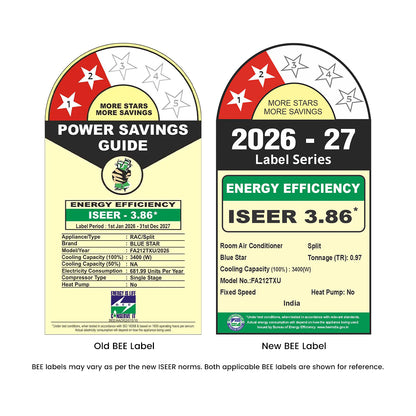 FIXED SPEED AC | T SERIES | 1 TON | 2 STAR | 2026 BEE LABEL