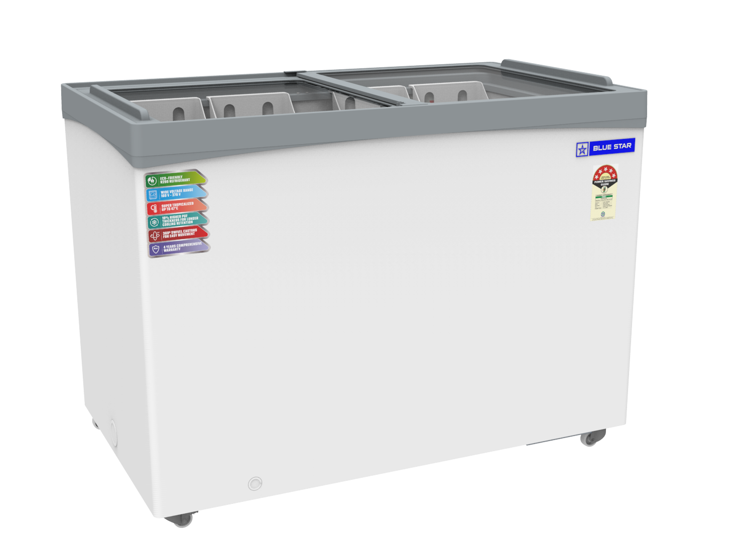 NP Series | Glass Top | Deep Freezer | 315 Litres | 5 Star