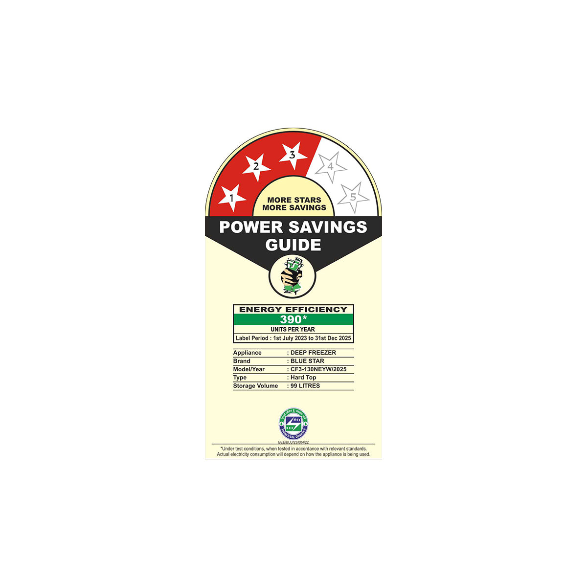 N Series | Hard Top | Deep Freezer | 108 Litres  | 3 Star | 2025 BEE LABEL