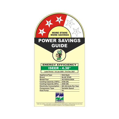 INVERTER AC | D SERIES | 1.5 TON | 3 STAR | 2026 BEE LABEL