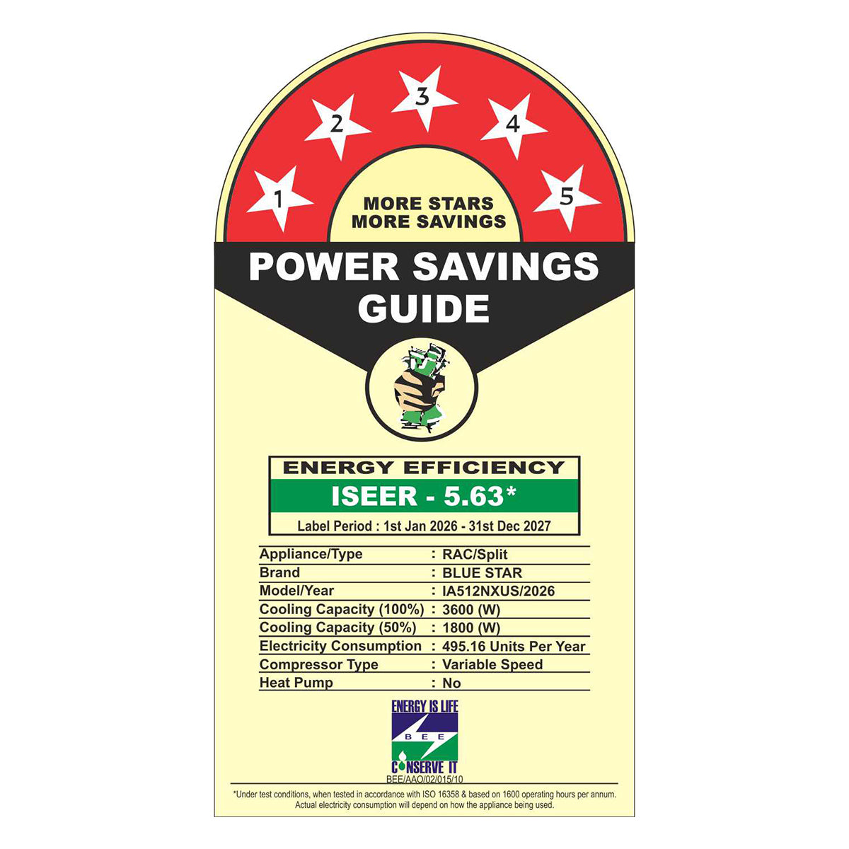 INVERTER AC | N SMART WI-FI SERIES | 1 TON | 5 STAR | 2026 BEE LABEL