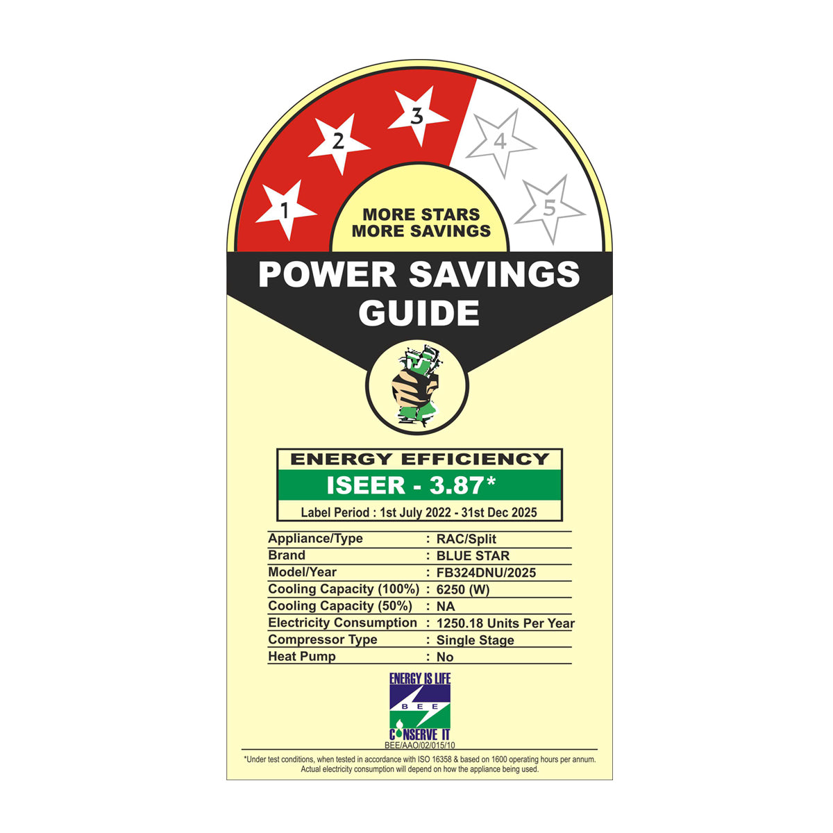 FIXED SPEED AC | D SERIES |   2 TON | 3 STAR | 2025 BEE LABEL