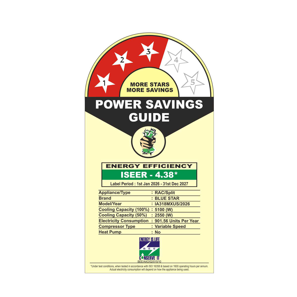 INVERTER AC | M SMART WI-FI SERIES | 1.5 TON | 3 STAR | 2026 BEE LABEL