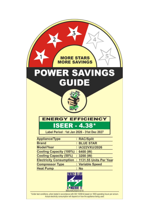 INVERTER AC | V SERIES |  1.82 TON (~2) |  3 STAR | 6400 W
