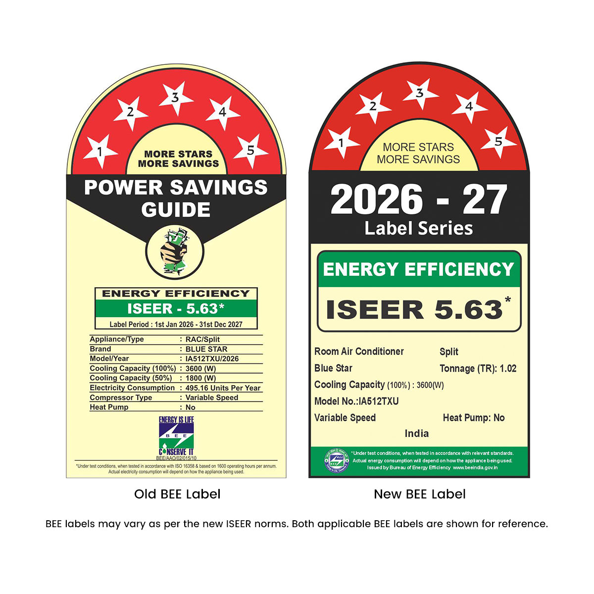 INVERTER AC | T SERIES |  1 TON |  5 STAR | 2026 BEE LABEL
